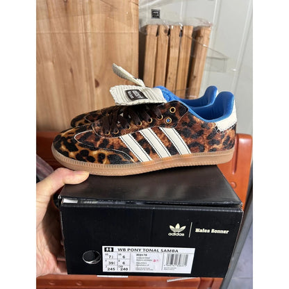 Adidas Samba Wales Bonner – Animal Print / Blue Details